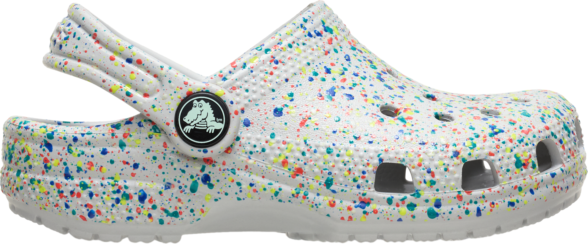 Crocs Classic Glow Paint Splatter Clog GS Atmosphere / Multi | KicksOnFire