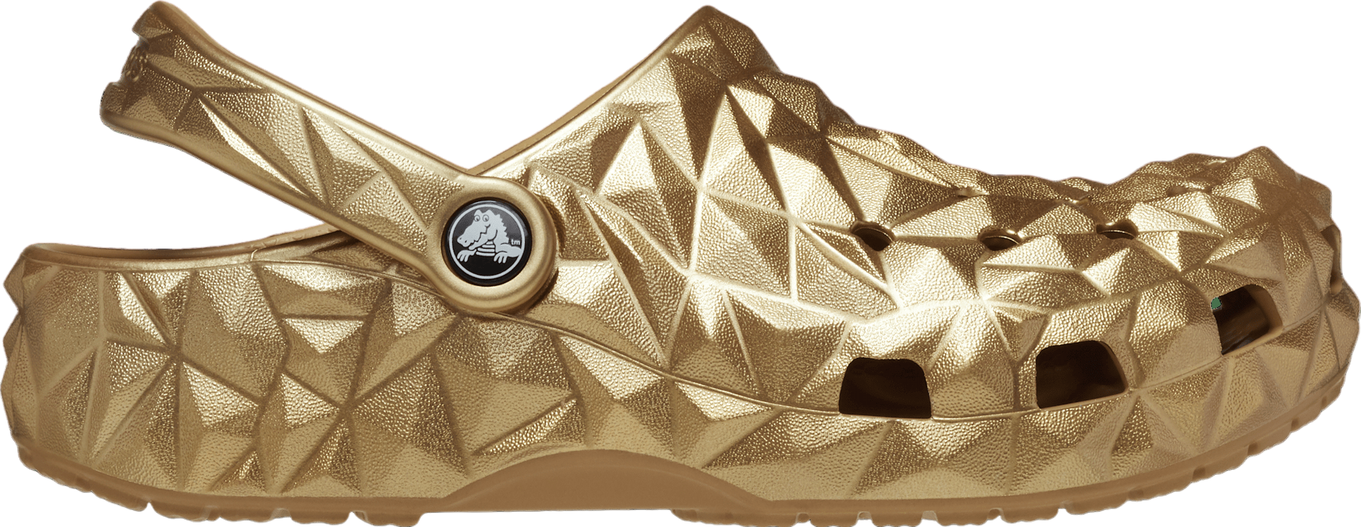 Crocs Classic Metallic Geometric Clog Gold | KicksOnFire
