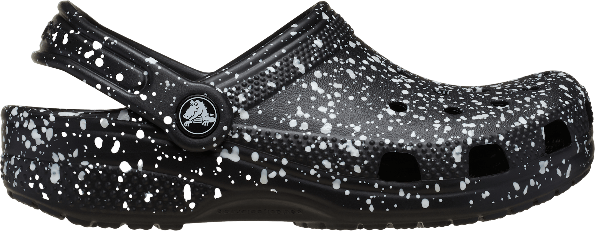 Crocs Classic Splatter Paint Clog GS Black | KicksOnFire