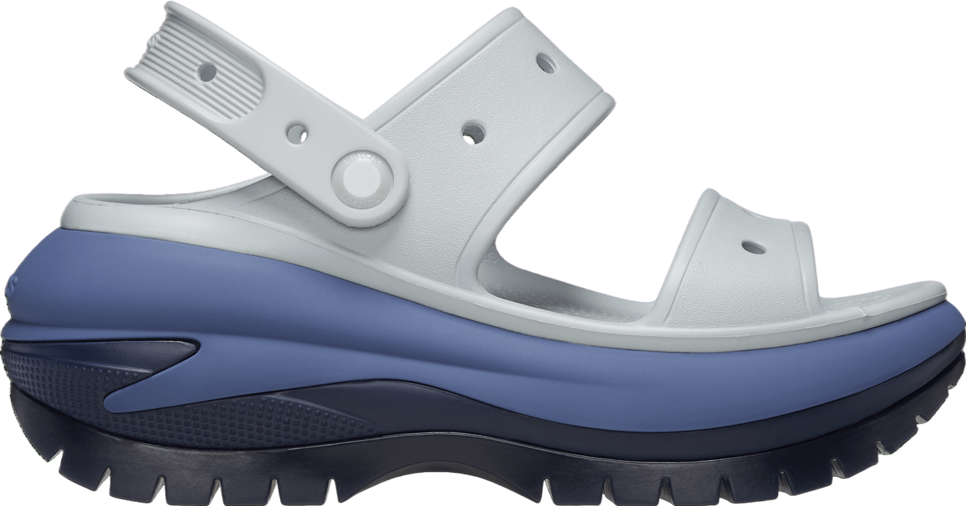 Crocs Mega Crush Matte Sandals Blue Bluegray Unisex M6 W8 Crocs Mega Crush in Blue | SVD USA main image 2