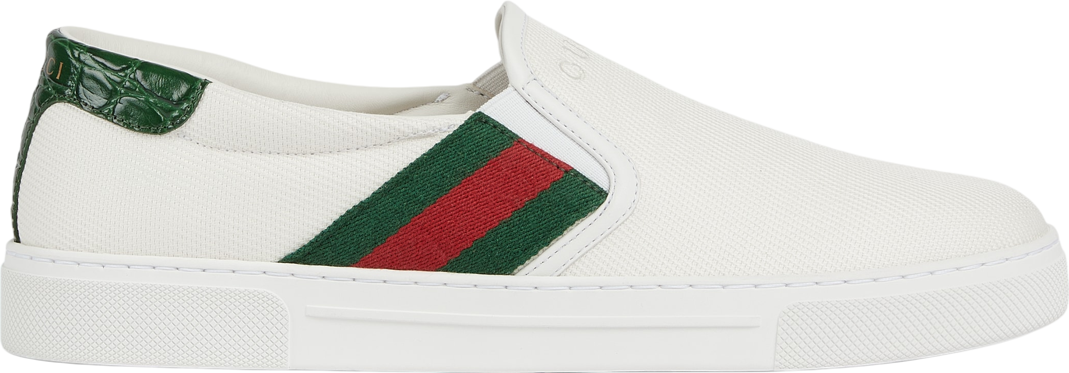 Gucci ace slip on sneaker size 12 fits 13 US made in Italy Meet the Gucci Ace: the 1970s tennis shoe that traded the  main image 3