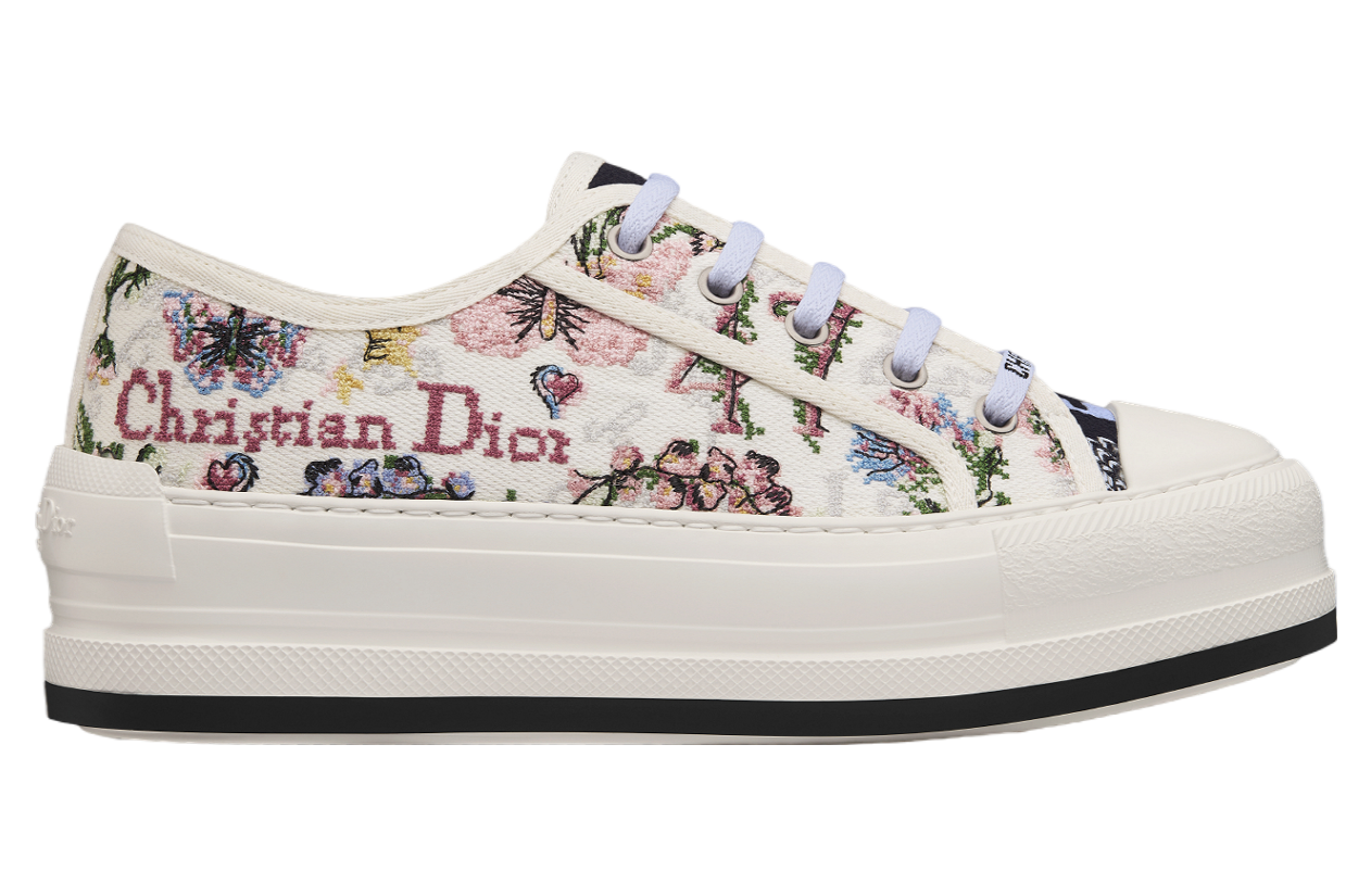 Dioramour Walkndior Platform WMNS White Multicolor Cotton / Amour 1947 Embroidery