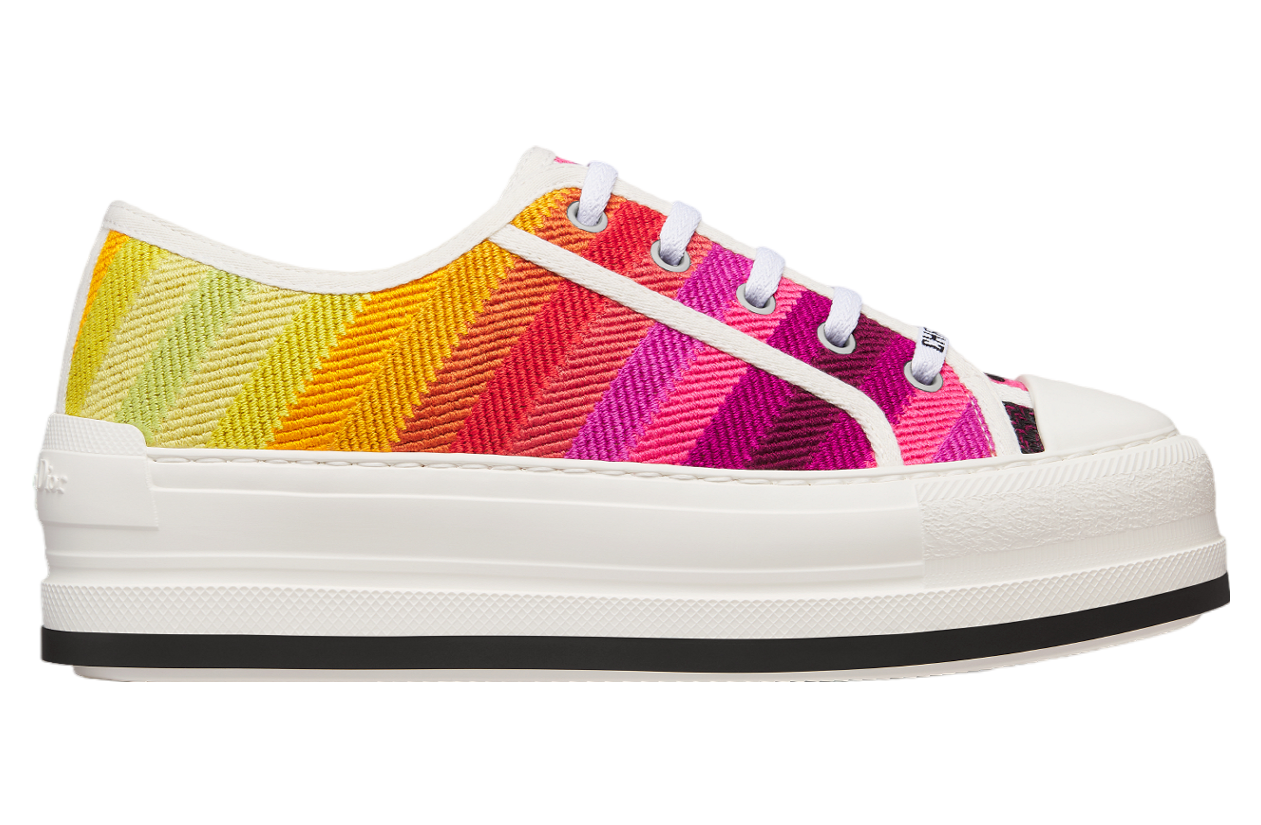 Miss Dior Walkndior Platform WMNS Multicolor Cotton / Bayadère Embroidery