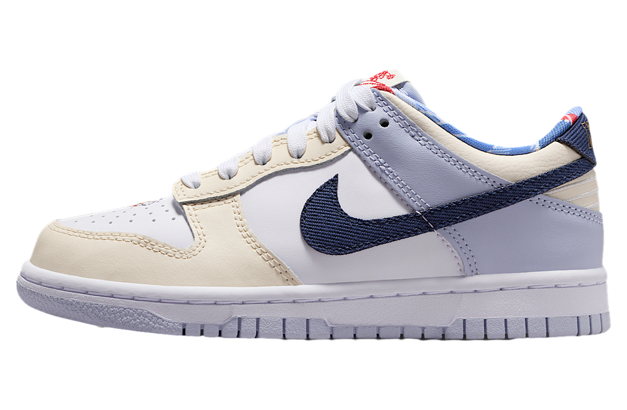 Ghost Dunks Nike Dunk Low GS White / Ghost | KicksOnFire