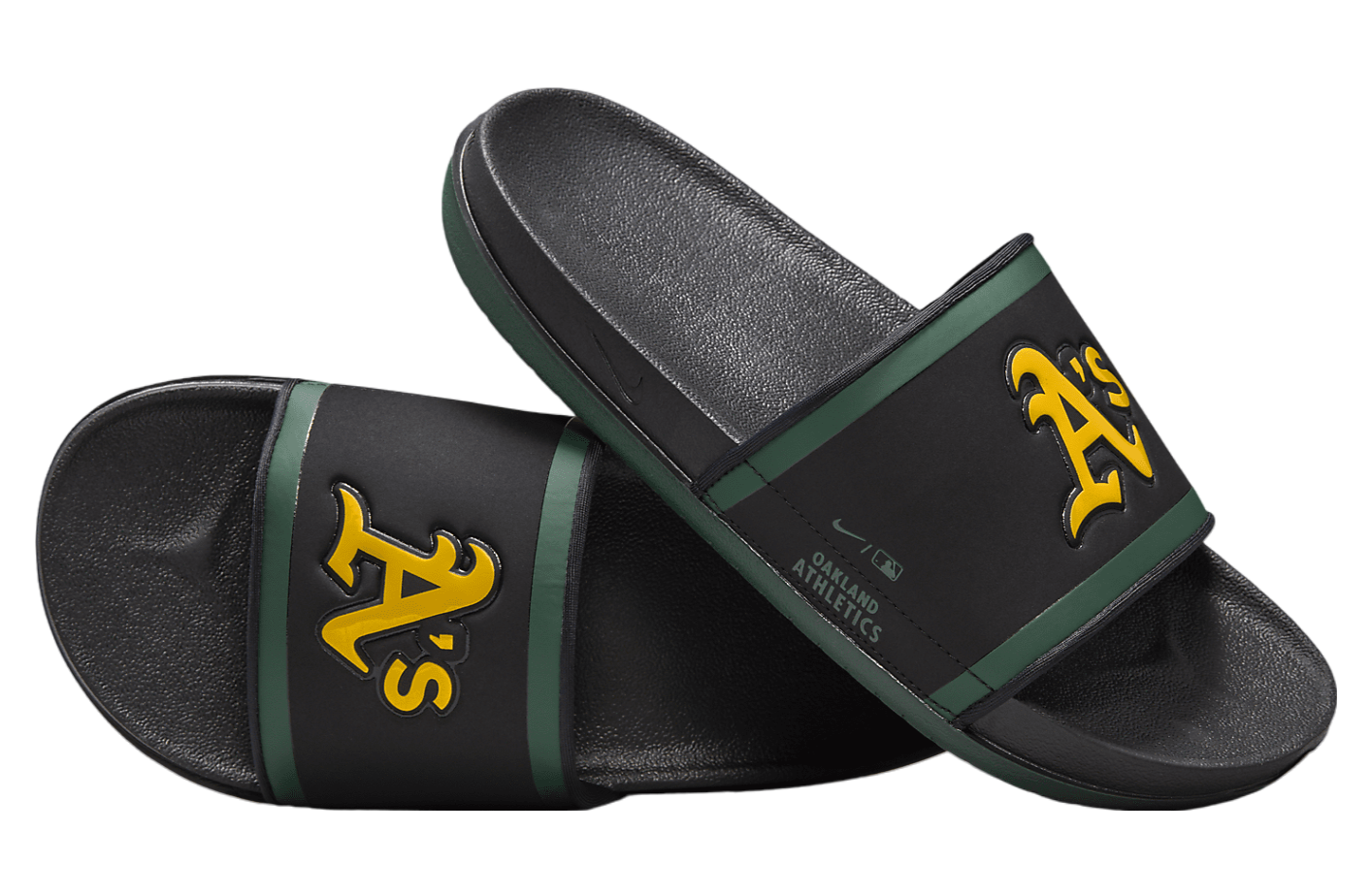 Nike Offcourt (Oakland Athletics) Black / Pro Green