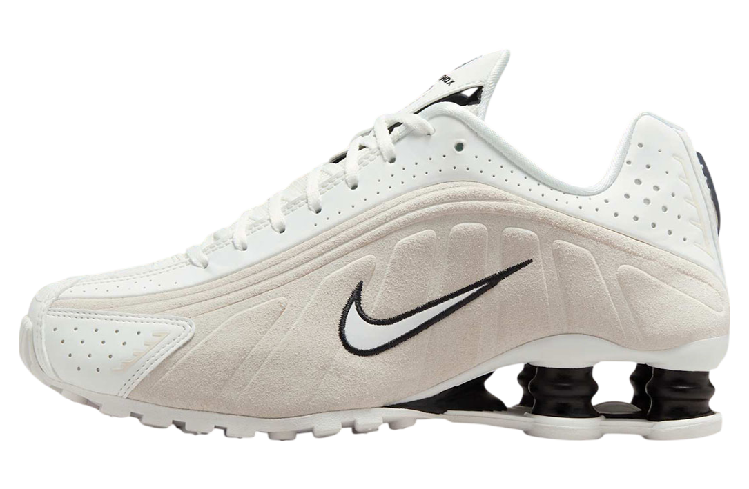 Nike Shox R4 WMNS White Black Suede KicksOnFire Nike Shox R4 WMNS White Black Suede KicksOnFire
