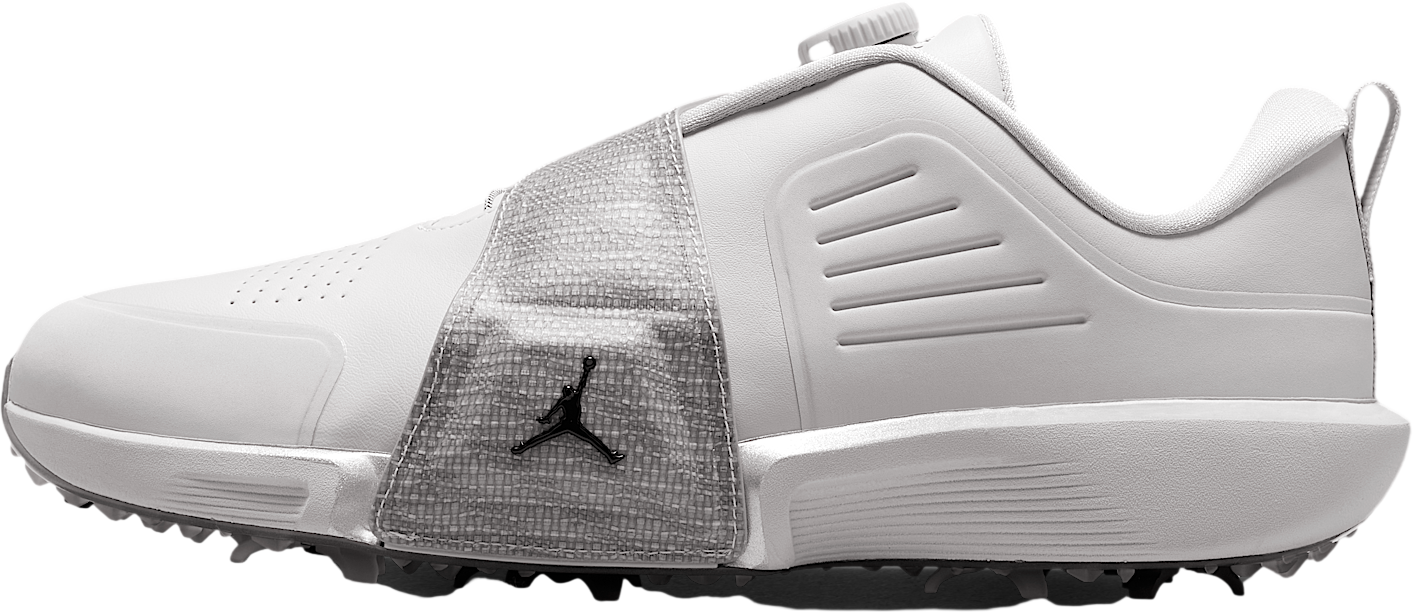Nike Air‎ Jordan Rev Golf Cleats White Black Metallic Silver FV6338 100 Size 7 Nike Air Jordan Air Rev Golf Shoes Mens Size 14 White Black  main image 3