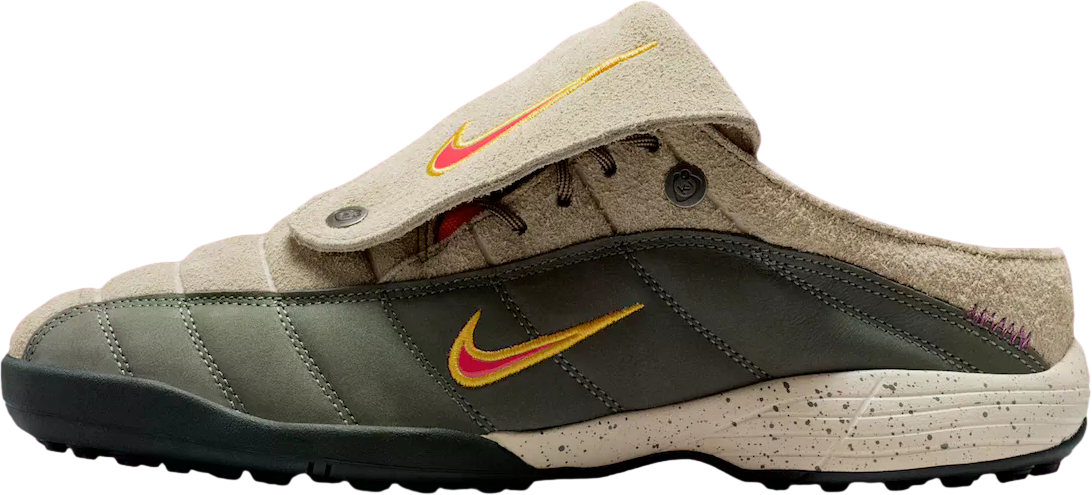 Kids of Immigrants x Nike T90 Mule Khaki / Fusion Red | KicksOnFire