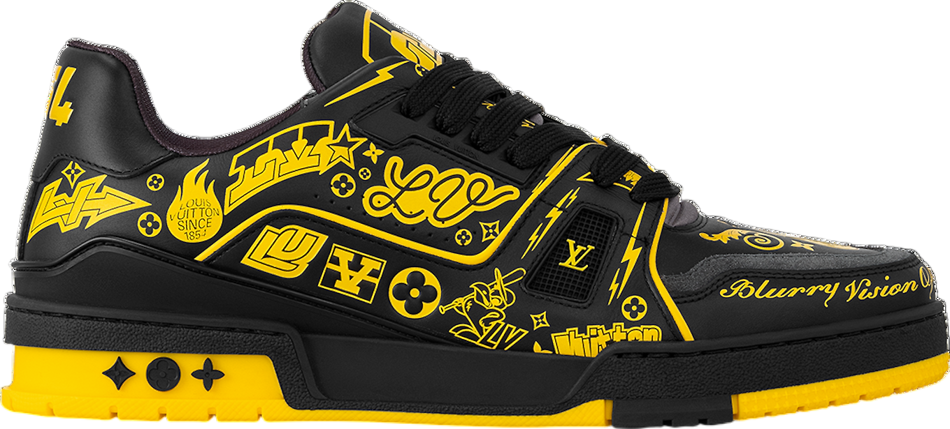 Louis Vuitton LV Trainer Black / Yellow - Aug 2024 - 1ACEJX 