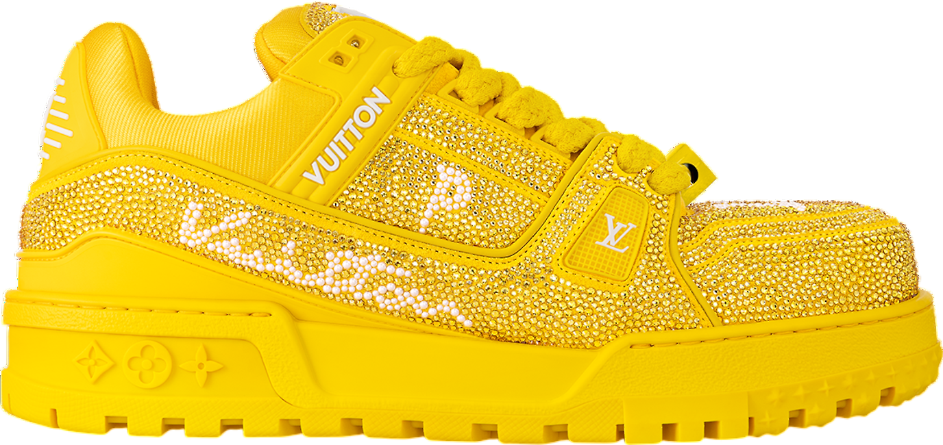 Mubriq Louis Vuitton Yellow Sneakers Louis Vuitton Trainer Yellow 