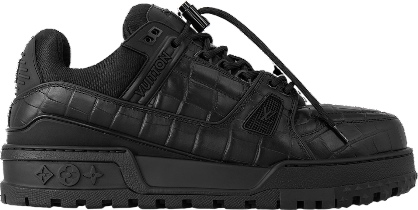 Louis Vuitton LV Trainer Maxi Blue Alligator Nubuck - Aug 2024 