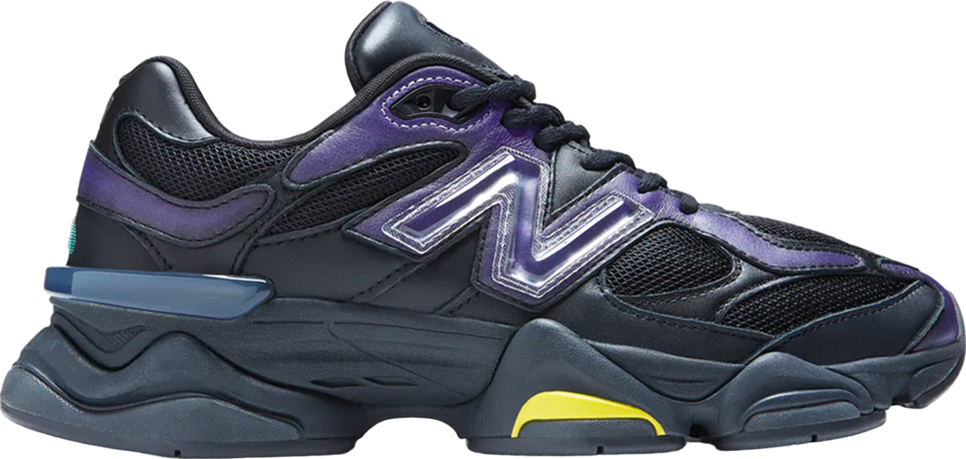 Mowalola x New Balance 9060 Burglarwear Black Purple Yellow - Nov 