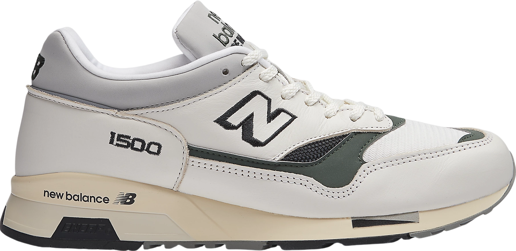New Balance 1500 Made In England White / Green - Oct 2024 