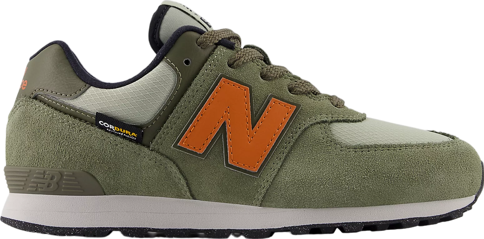 New Balance 574 GS Dark Olivine / Infield Clay | KicksOnFire