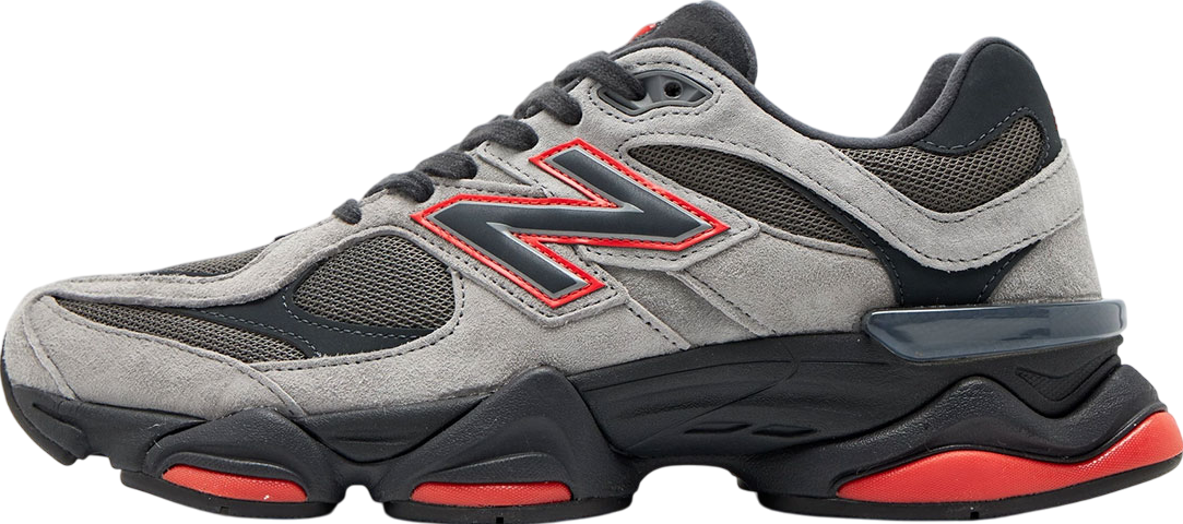 New Balance 9060 Grey / Black / Red | KicksOnFire