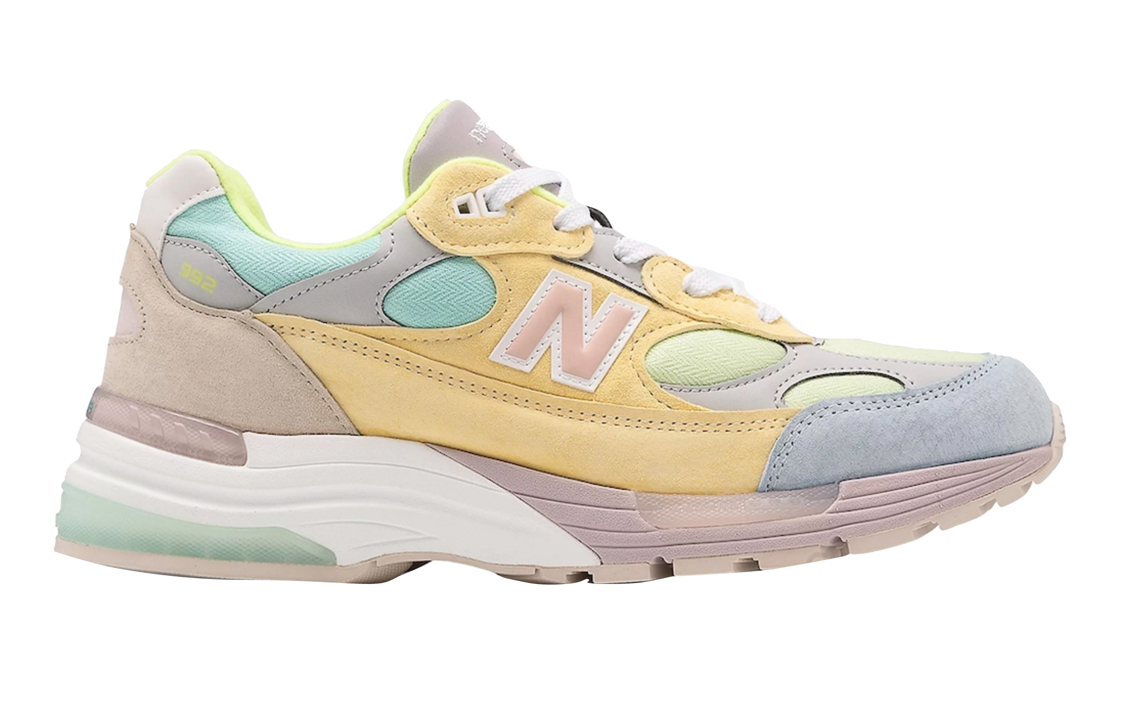 New Balance 992 Sneaker — Black, Gray & Neon Yellow New Balance 992 – DTLR main image 2