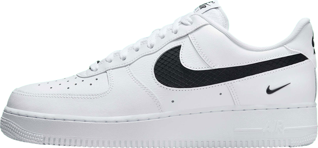 Nike Air Force 1 Low White / Black Nylon Swoosh - Jul 2025  display picture 1