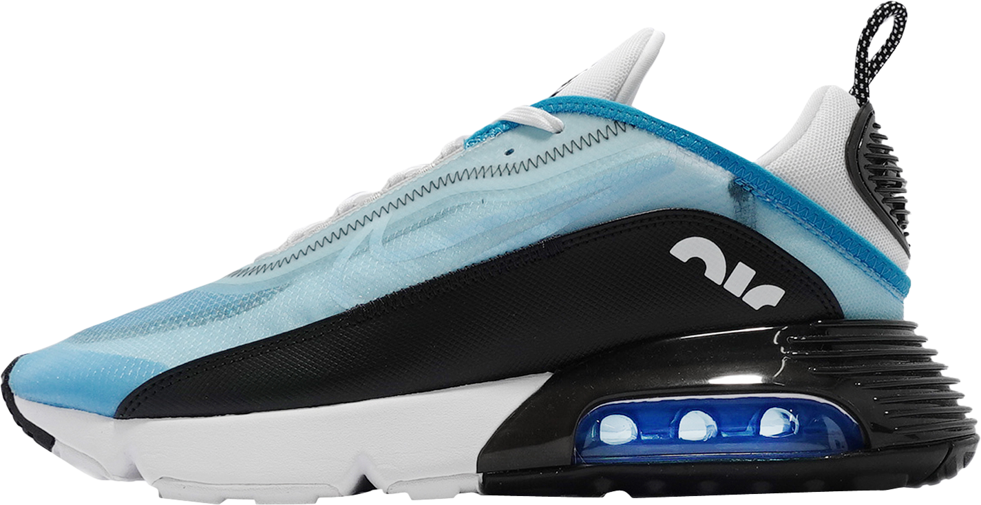 Nike Air Max 2090 Running Shoes Mens  SZ 13 White/Blue/Black Cushion Speed Lace Nike Men main image 2