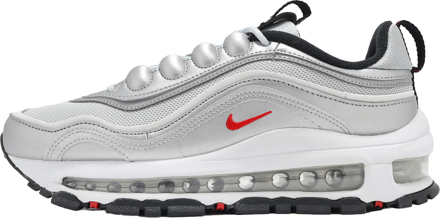 Nike Air Max 97 Futura WMNS Metallic Silveruniversity Red - Oct 
