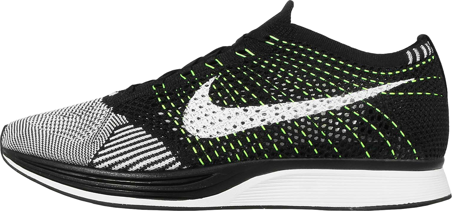 NIKE FLYKNIT Racer Black White Volt Men\'s US 15 Running Shoes Athletic Sneaker Nike Flyknit Racer | EU 39 – 48.5 | 159€ | shop: http  main image 2