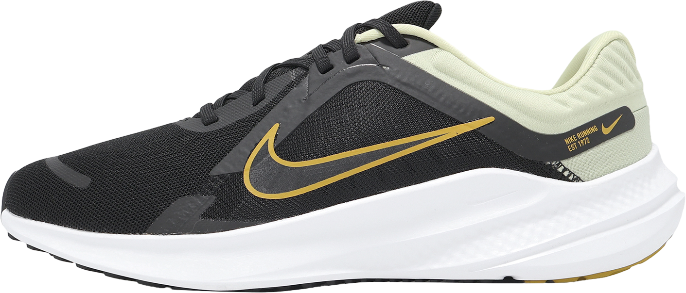 Nike Men\'s Quest 5 Running Shoes Black Olive Aura Green Bronzine Sizes NIB Nike Quest 5 Olive Aura Bronzine Black Men Road Running  main image 2