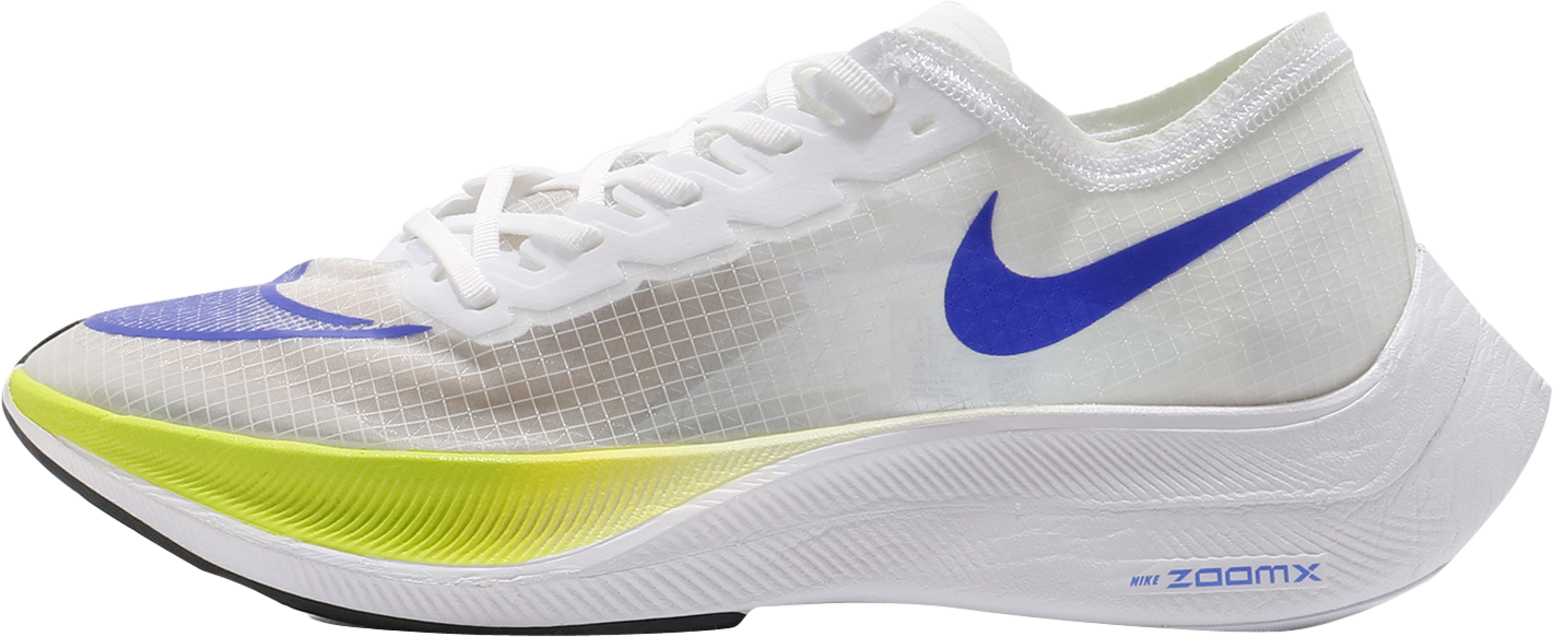 Nike ZoomX VaporFly Next% White Cyber Black Racer Blue - Jan 2021