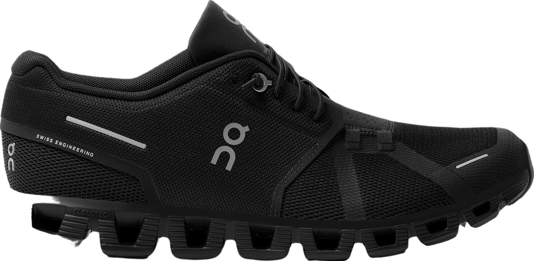 ON CLOUD 5 MEN\'S 10.5 BLACK WHITE RUNNING SHOES 59.98919 NIB ON RUNNING Black Sneaker, Cloud 5 Men main image 3