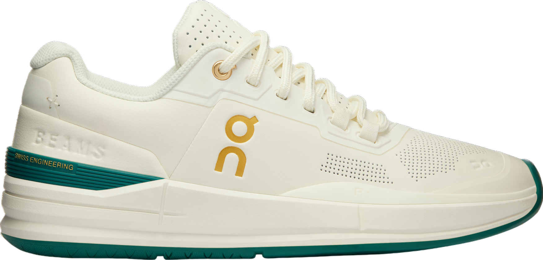 On The Roger Pro Beams WMNS Ivory / Evergreen | KicksOnFire