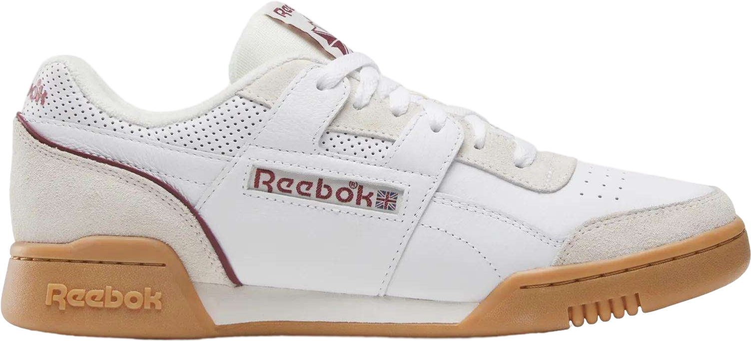 Reebok Workout Plus White / Classic Burgundy | KicksOnFire