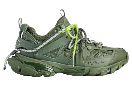 Balenciaga Track Trail Laces Khaki / Neon Yellow