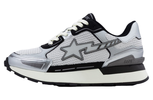 Bape Cross Sta #1 Black / White / Grey | KicksOnFire