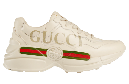 Gucci Rhyton With Logo WMNS Ivory Leather | KicksOnFire