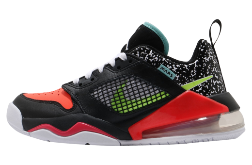 Jordan Mars 270 Low GS Black Volt Laser Crimson