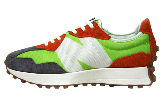 New Balance 327 Lime Green Red