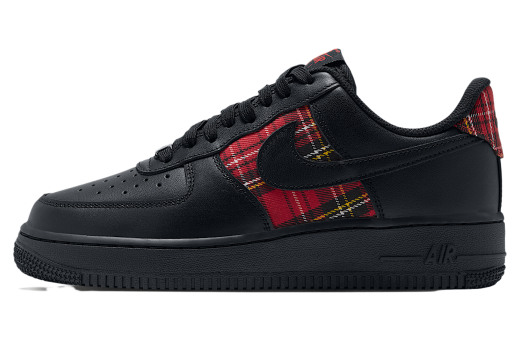 Nike Air Force 1 '07 Plaid WMNS Black / Tough Red