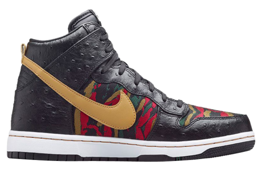 Nike Dunk High CMFT PRM - Black / Flat Gold