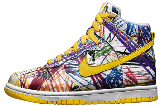 Nike Dunk High PRM GS "Scribble"