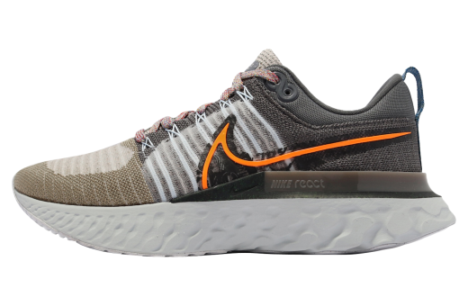Nike React Infinity Run Flyknit 2 Light Bone Total Orange