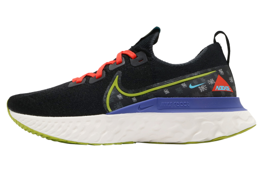 Nike React Infinity Run Flyknit Black Bright Cactus