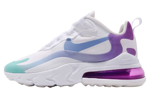 Nike WMNS Air Max 270 React White Light Blue Aurora Green