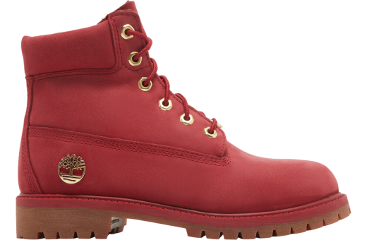 Timberland 6 Inch Premium Junior Dark Red