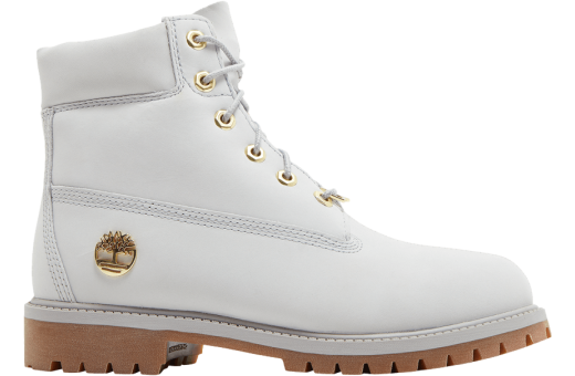 Timberland 6 Inch Premium Junior Light Grey Gum
