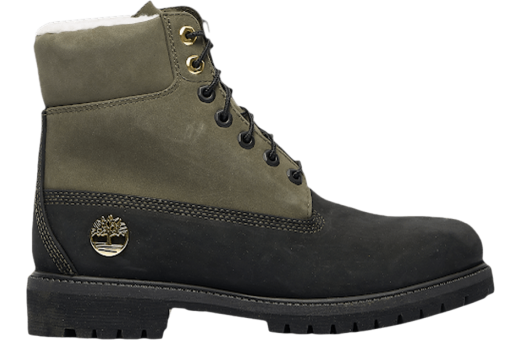 Timberland 6 Inch Premium Shearling Junior Black Grapeleaf