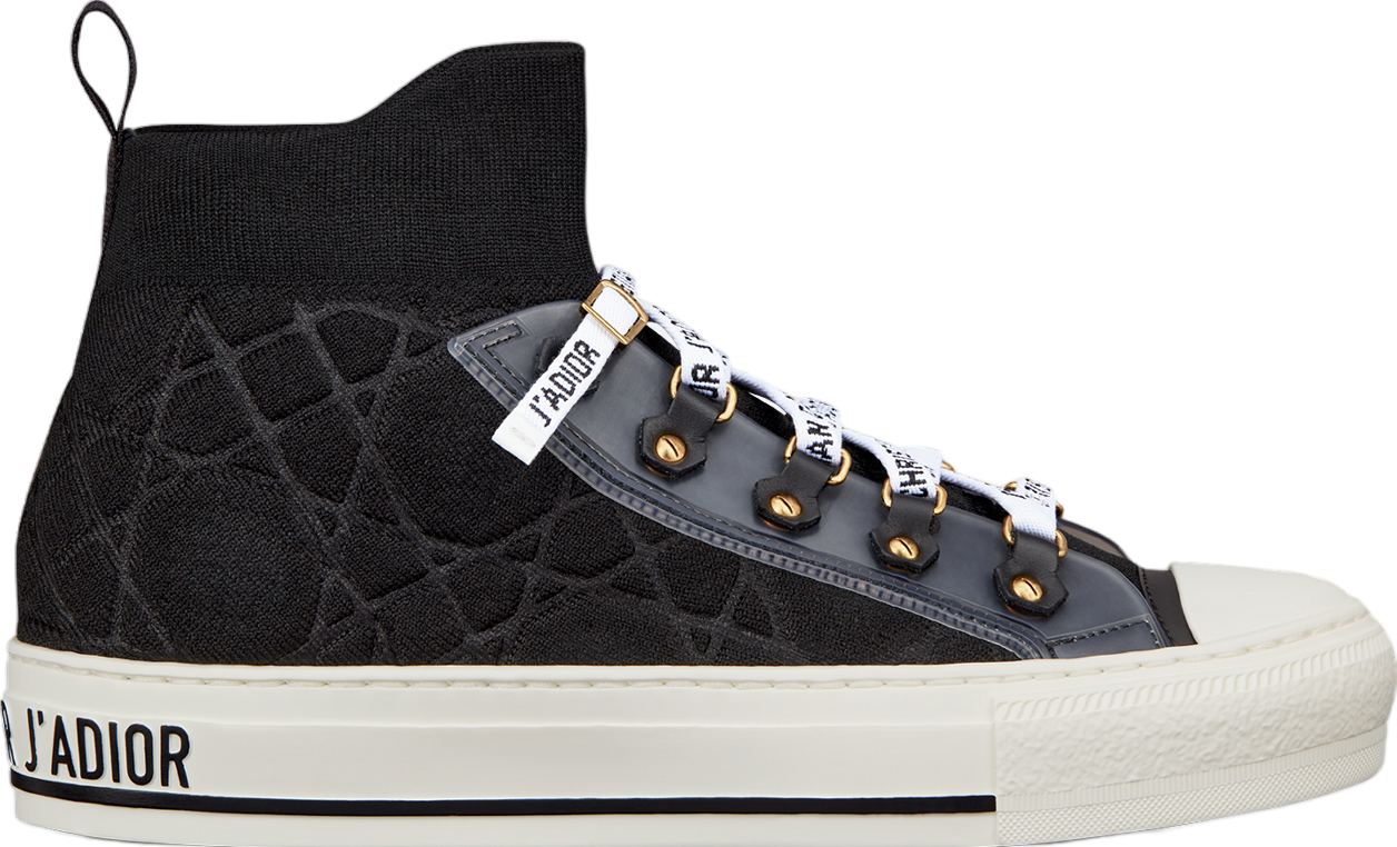 Walk n Dior High Platform WMNS Cotton Embroidered / White - Jun 