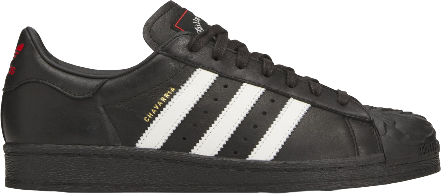 Willy Chavarria x Adidas Superstar Core Black / Off White / Red 